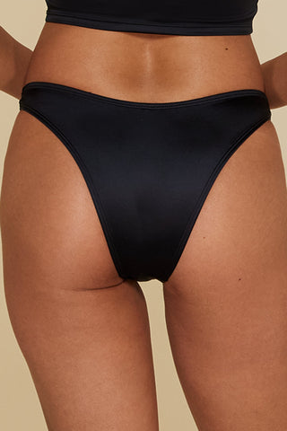 Back pose #1 of Black Depth in Maddie Bikini Bottom