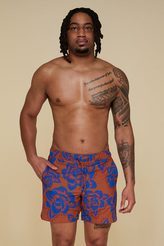B Swim Desert Rose Bermuda Board Short