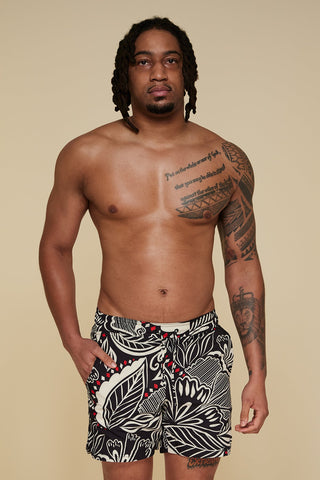 Front pose #1 of Miyajima in Bermuda Board Shorts