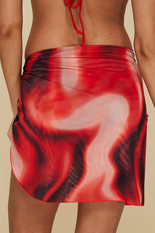 Back pose #1 of Trade Winds in Delta Pareo Cover-up