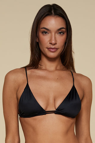 Front pose #1 of Black Depth in Kameryn Bikini Top