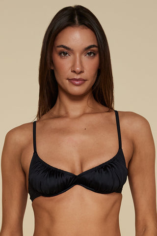 Front pose #1 of Black Depth in Meridian Underwire Top