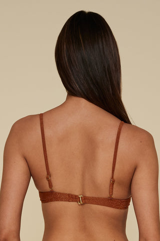 B Swim Sand Dune Lurex Lyra Top