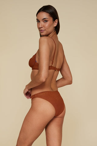 B Swim Sand Dune Lurex Lyra Top